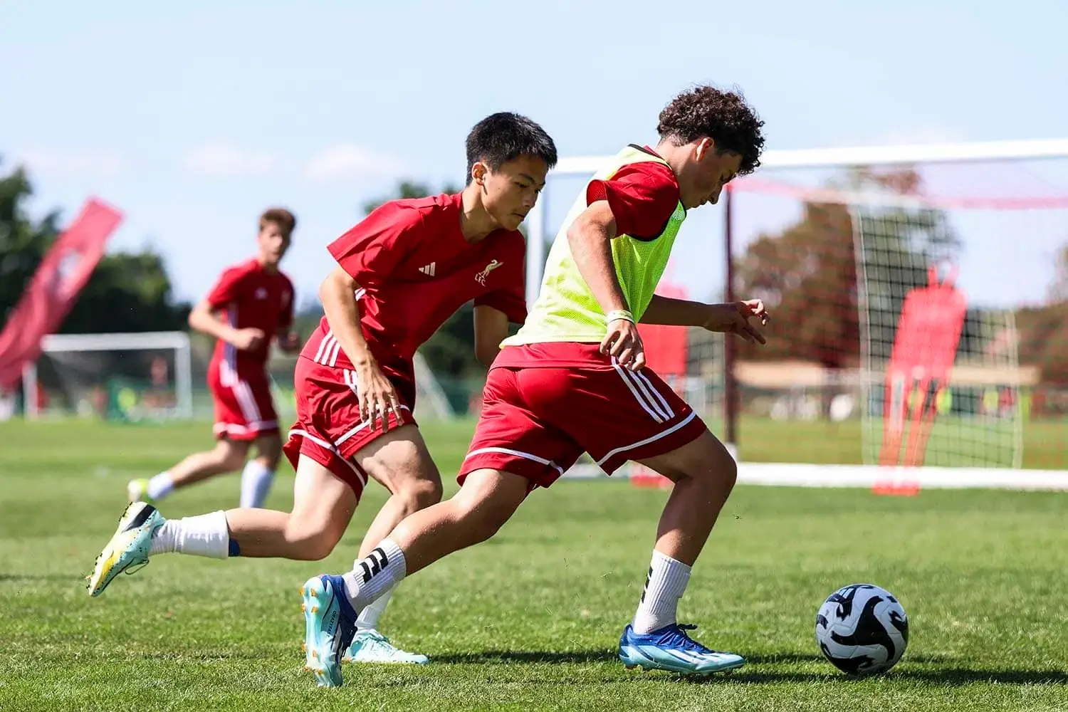 Sesión de entrenamiento de Liverpool Soccer Camps UK