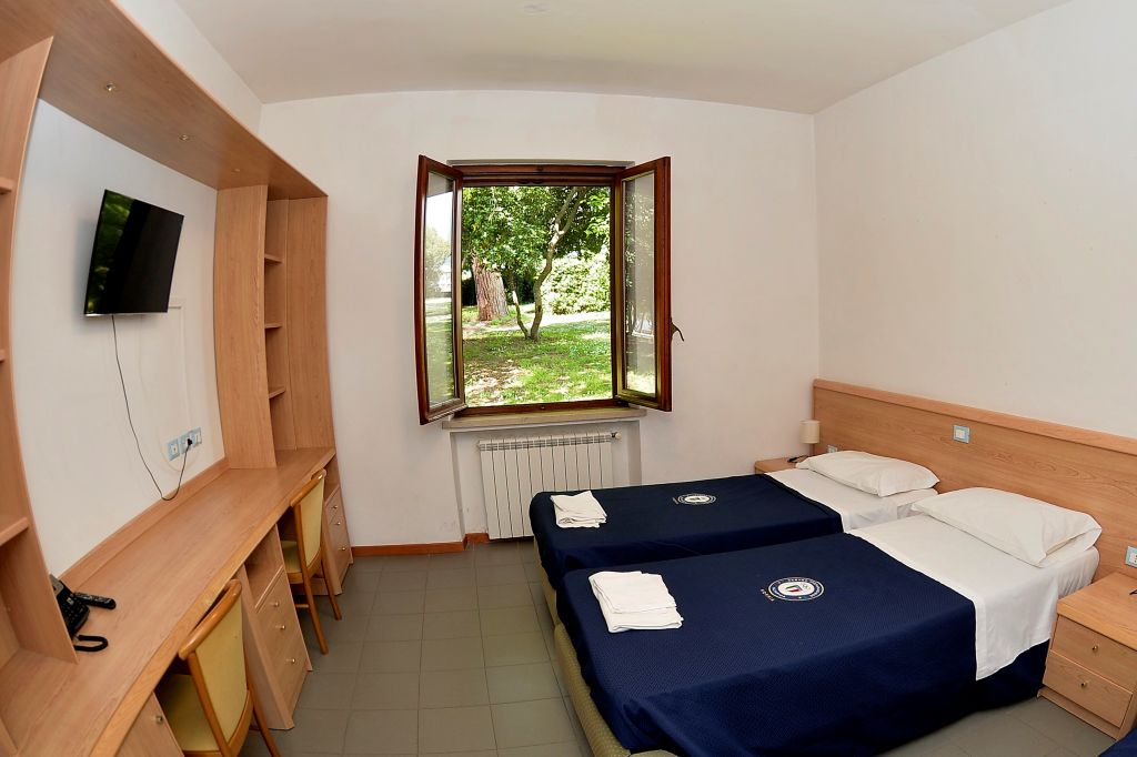 Campamento de fútbol del Inter de Milán dormitorios en el Centro Olímpico de Entrenamiento Lazio Formia